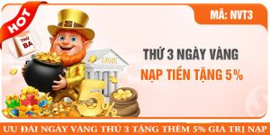 SC88 – ƯU ĐÃI NGÀY VÀNG THỨ 3 TẶNG THÊM 5% GIÁ TRỊ NẠP
